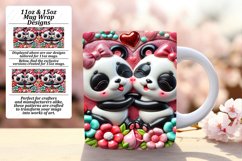 Sassy 15oz Mug Wrap Png Template , Sweet Animals Product Image 1