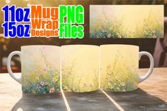 Springtime Flower Mug Wraps 11oz 15oz - Botanical Elegance Product Image 1