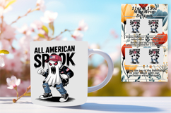 Fresh 15oz Mug Wrap Png Template , Funny Ghost Product Image 1