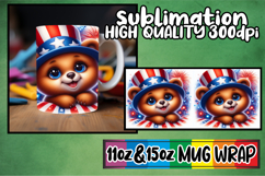 Heartfelt dreams sublimation mug wrap, USA Animals Product Image 1