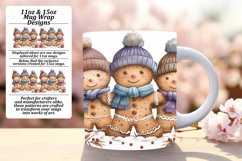 Winter Gingerbread Pattern 11oz/15oz Mug Design Product Image 1