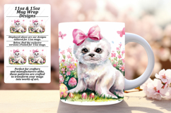 Classic 11oz Mug Wrap Png Design , Cute Easter Product Image 1