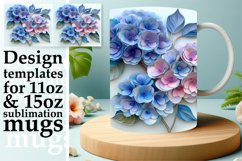 Fresh Enchanting Petal Blossom 3D Mug Wrap Design 11oz 15oz Product Image 1