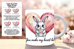 Lovely 11oz Mug Wrap Png Artwork , Valentines Day Product Image 1