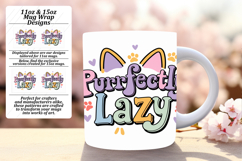 Sweet 15oz Mug Wrap Png Artwork , Cat Quote Product Image 1