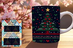 Elegant 15oz Mug Wrap Png Artwork , Holiday Product Image 1