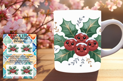 Sublimation 15oz Mug Wrap Png Design , Cute Christmas Product Image 1