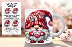 Delightful 15oz Mug Wrap Png Template , Gnomes Product Image 1