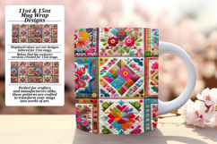 Inspirational 11oz Mug Wrap Png Artwork , Patchwork Product Image 1