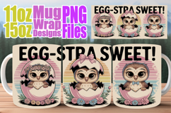 Playful dreams sublimation mug wrap, Easter Product Image 1