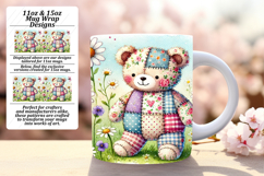 Elegant 11oz Mug Wrap Png Design , Animals Product Image 1