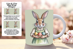 FLAWLESS PNG for 15oz Mug Wrap , Easter Bunny Product Image 1