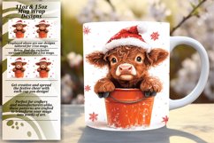 Creative 11oz Mug Wrap Png Template , Christmas Product Image 1