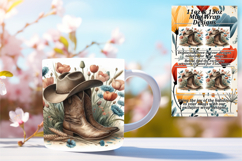 Artful 11oz Mug Wrap Png Template , Western Product Image 1
