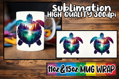 Delightful sips 11oz 15oz mug wrap, Animals Art Product Image 1