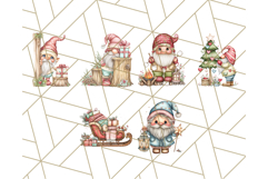 Scandinavian Christmas Gnomes Clipart PNG, Cute Gnome Png Product Image 3