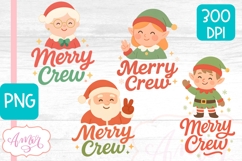 Merry Crew PNG family matching designs for Christmas Product Image 3