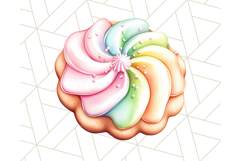 Pastel Sweet Treats Clipart, Ice Cream, Cakes, Donuts Png Product Image 3