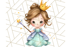 Princess Clipart PNG, Cute Royal Girl Clip Art Product Image 3
