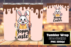 GLAMOROUS 20oz Tumbler PNG Design , Easter Bunny Product Image 1
