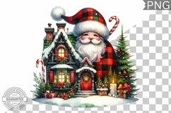 Christmas Santa Sublimation - Clipart PNG Design Product Image 1