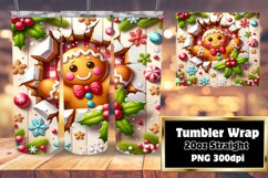 Christmas 3D Wall Hole Fun Tumbler Design Product Image 1