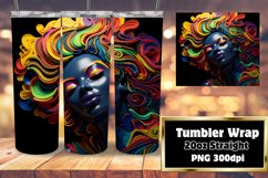Afro Beauty 3D Tumbler 20oz Sublime Wrap Product Image 1