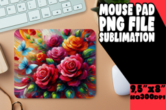 JOYFUL desk PAD Sublimation PNG, Flowers Product Image 1