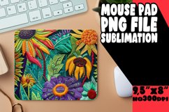 Chic 3D Flower Embroidery Mouse Pad Product Image 1