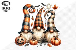 Halloween Gnomes Sublimation - Clipart PNG Design Product Image 1