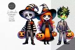 Halloween clipart, Trick and treat, Kids Halloween Product Image 1