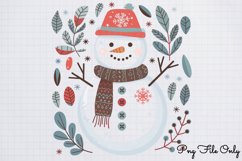 Scandinavian Folk Art Winter Clipart PNG Product Image 1