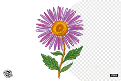 Autumn Wildflowers Meadow Clipart Product Image 1