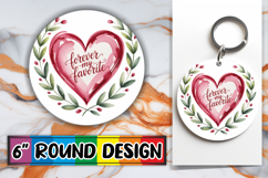 Cozy Circle Designs for Cars PNG, Heart Quote Product Image 1