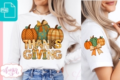 Thanksgiving shirt sublimation PNG, Fall Sleeve sublimation Product Image 1