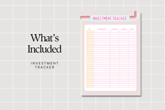 Investment Tracker Printable Financial Planner PDF Product Image 2