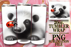 SERENE MOMENTS 20oz TUMBLER WRAP, Cute Animals Product Image 1