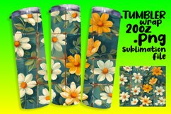 Summer Blossom 20oz Tumbler Wraps - Sublime Designs Product Image 1