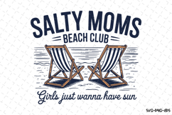 Salty moms Beach Club Svg | Quotes Svg | Svg Cut Files Product Image 1