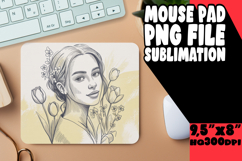 BLISSFUL mouse PAD Fun Design, Beauty Woman Product Image 1