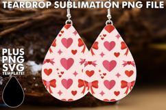 Playful TEARDROP Earrings Art Ideas, Valentine's Pattern Product Image 1