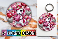 Cheerful Round Ornaments Design PNG, Valentines Product Image 1
