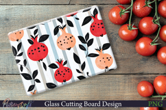 Cutting Board Design | Stripes | pomegranates Product Image 1