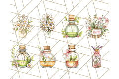 Cottagecore Apothecary PNG Clipart, Rustic Potions &amp; Herbs Product Image 7