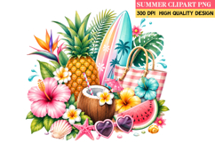 Summer Whimsical Clipart,Summer png,Beach Sublimation png Product Image 1