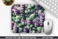 3D Flowers Mouse Pad Sublimation, Flowers Mouse Pad PNG Product Image 1