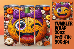 GLAMOROUS 20oz Tumbler Template , Cute Pumpkin Product Image 1