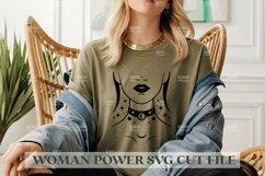 90 Woman Power SVG Design, Feminist SVG for Cutting Machine Product Image 16