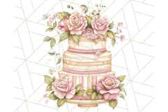 Pastel Tea Clip Art PNG with Sweets and Floral Accents Png Product Image 3