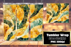 Glittery Flower Pattern Tumbler Wrap Art 20oz Product Image 1